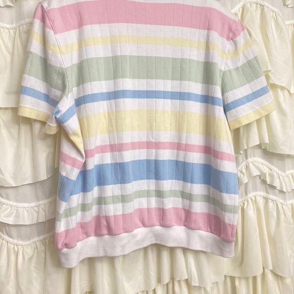 Price firm : VTG striped collared shirt - Picture 5 of 6